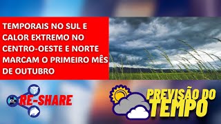 🔴 PREVISÃO DO TEMPO PARA HOJE 1 DE OUTUBRO DE 2024 [upl. by Einegue]