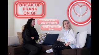 BREAK UP PRANK ON GF emotional [upl. by Hufnagel729]