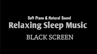 Black Screen Relaxing Music for Stress Relief Peaceful Piano amp Soft Insect Healing amp Study [upl. by Arndt360]