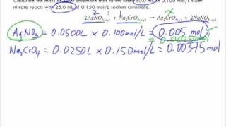 Stoichiometry in Aqueous Solutions Part 5 [upl. by Tamiko]