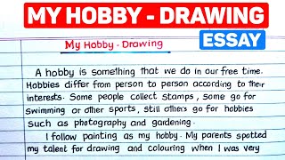 My hobby essay in english [upl. by Ailisab289]