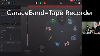 Using GarageBand As A Tape Recorder on the iPad [upl. by Netsrejk]