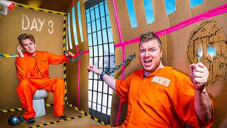 100 HOUR ULTIMATE Box Fort PRISON ESCAPE CHALLENGE [upl. by Nolly]