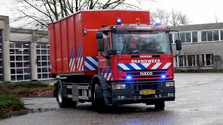 Kazernealarm P1 Brandweer Deventer HA 042885  HVH 042870 naar aanrijding Pothoofd Deventer [upl. by Alderman]