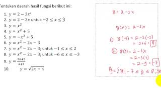 daerah hasil fungsi kelas 10 part 1 [upl. by Telford229]