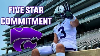 Five star tight end from Goodland Linkon Cure commits to KState [upl. by Earlene]