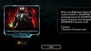 FREE TORMENTED SOUL SPAWN SUMMON PACK  MORTAL KOMBAT 11 [upl. by Scarface]