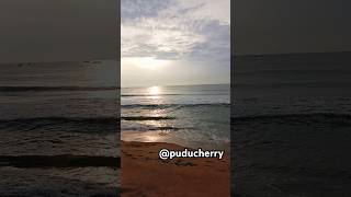 Sunset beach vibes 😍pondicherryvibesbeachsunsetrelaxingcalmingpeaceheliophileyoutubeshorts [upl. by Jelle]