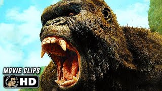 KONG SKULL ISLAND CLIP COMPILATION 2017 SciFi Movie CLIPS HD [upl. by Rumney]