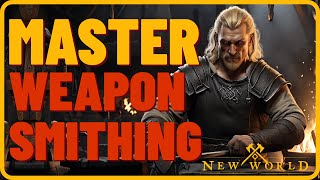 Complete Weaponsmithing Guide in New World Leveling amp Gold Making Guide [upl. by Old]