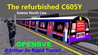 OpenBVEAJRTRoute Play The Refurbished C605Y on Seletar North Line [upl. by Cirdes217]