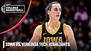 44 PTS for Caitlin Clark 😤 Iowa Hawkeyes vs Virginia Tech Hokies  Full Game Highlights [upl. by Dnalevelc]