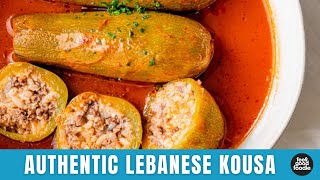 How to Make KOUSA  Lebanese Stuffed Squash [upl. by Ellehcer499]