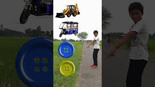 Spinning buttons to scooter rickshaw Toto amp JCB  Vehicles names magical video viral [upl. by Elehcin]