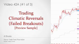 Brooks Trading Course Sample 42A Trading Climactic Reversals [upl. by Oriane]