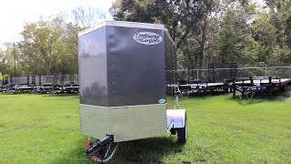 4x6 Continental Cargo  Enclosed Trailer [upl. by Juley591]