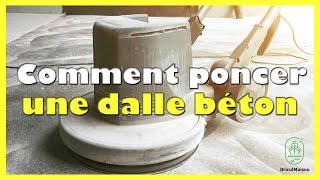 Comment poncer une dalle béton [upl. by Drucie]