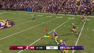 How To Kick A Onside Kick On NCAA 25 [upl. by Siseneg]