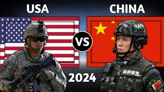 USA vs China Military Power Comparison 2024  China vs USA Military Power 2024 [upl. by Introc]