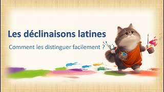 Les déclinaisons latines [upl. by Monreal]