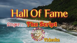 HALL OF FAME  THE SCRIPT  KARAOKE  VIDEOKE [upl. by Lleret]