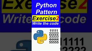 python pattern exercise 2 تمارين بايثون [upl. by Jyoti]