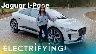 Jaguar IPace 2021 SUV Indepth review road test with Ginny Buckley  Electrifyingcom [upl. by Zelazny]