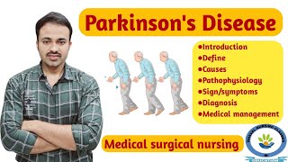 Parkinsons disease  For Bsc N GNM  MSC nursing  Hindi amp English nursing  Nervous system [upl. by Aicirtan984]