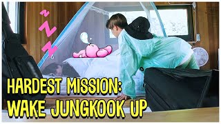 BTS Hardest Mission Is To Wake Up Jungkook  BTS Cute Sleeping Moments [upl. by Susie175]