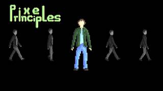 Pixel art timelapse  Creating a character walk animation [upl. by Seigel609]