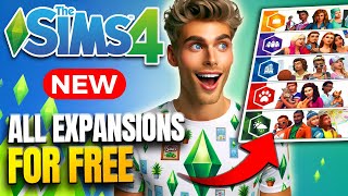 How to Get ALL SIMS 4 EXPANSION PACKS amp DLC for FREE PCMac EA amp STEAM [upl. by Htabmas]