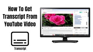 How To Get Transcript From YouTube Video Step By Step [upl. by Naashar337]