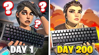 My DAY 1 to DAY 200 Fortnite CONTROLLER to KEYBOARD amp MOUSE Progression  Handcam [upl. by Liatnahs487]