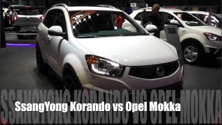 SsangYong Korando 2015 vs Opel Mokka 2015 [upl. by Etnahsal]