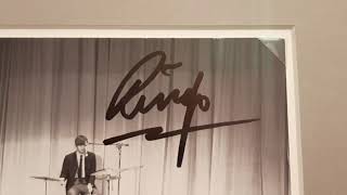 Ringo Starr Autograph On A Beatles Photograph Signed In Mid 2000s [upl. by Deedee]