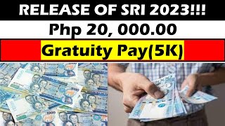 RELEASE OF SRI 2023 Php 20 00000Employee Gratuity Pay5Kwildtvoregsri2023 sriupdates [upl. by Dyana]