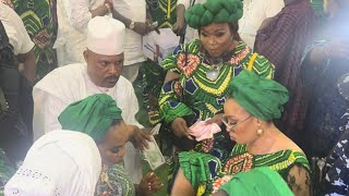 SAIDI BALOGUN SPRAYS FAITHIA BALOGUN AT HER FATHER’S BURIAL CEREMONY IN LAGOS [upl. by Eimmis704]