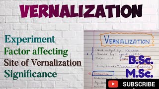 what is Vernalization in Plants Significance of Vernalization BSc MSc notes on Vernalization [upl. by Goddart]