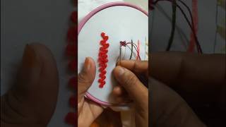 Cross Stitch Hand Embroidery Tutorial for Beginners  Quick amp Easy crossstitch embroidery shorts [upl. by Merritt]