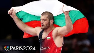 Bulgarias Magomed Ramazanov wins 86kg freestyle wrestling gold at Paris Olympics  NBC Sports [upl. by Della480]