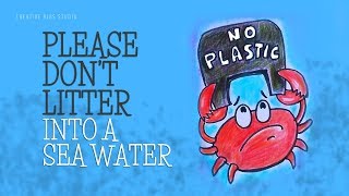 NO PLASTIC  Don’t use Plastic Bags  Say No to Plastic Poster Drawing [upl. by Hildegarde]