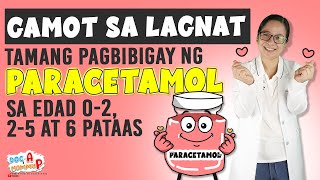 GAMOT sa LAGNAT ng BATA  PARACETAMOL DOSAGE GUIDE  DocA Pediatrician [upl. by Auric]