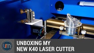 My new K40 Laser Cutter  Unboxing [upl. by Yurt]