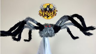 Gray Jumping Spider Animatronic 2024 Spirit Halloween Unboxing amp Demo [upl. by Nowd]