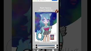 proof rendering saves lives crazy gacha oc 2018 wolf art rendering [upl. by Elvina]