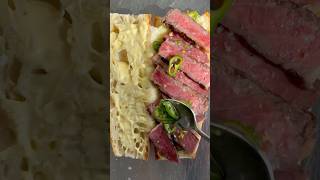 Steak sandwich shorts food steak recipe [upl. by Yelrebmik]