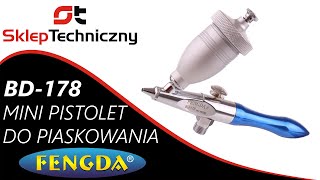 Mini pistolet do piaskowania  Aerograf  FENGDA BD178  Skleptechnicznypl [upl. by Nav]