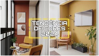 TENDÊNCIA DE CORES NA DECORAÇÃO 2024  DICAS DE CORES NA DECORAÇÃO DE AMBIENTES [upl. by Enasus]