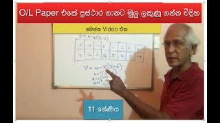 Graphs in Sinhala  Prasthara  OL Grade 11 Maths ප්‍රස්තාර  Grade 11 Prasthara OL Exam  NMLIN [upl. by Valida]