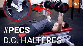 DÉVELOPPÉCOUCHÉ HALTÈRES  PECS  COMMENT FAIRE  💪🏽 [upl. by Kokoruda414]